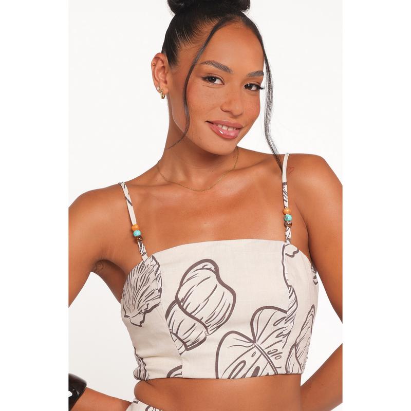 Kristy Maxi Skirt Set - Cream Shells