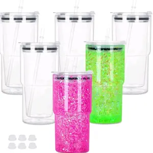40oz Plastic cup with straw