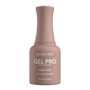 Kiara Sky Gel Pro - Almond Milk Macchiato HEMA-Free + TPO Free Nail Gel Polish | Intense Pigmentation, Long-Lasting Wear | Finish: Cream 15ml