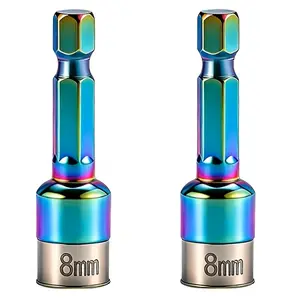 8Mm Industrial-Grade Non-Magnetic Wind Screw Socket with Locking Balls for Anti-Slip High Torque Hex Shank Heads