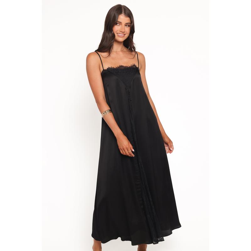 Halsey Midi Dress - Black