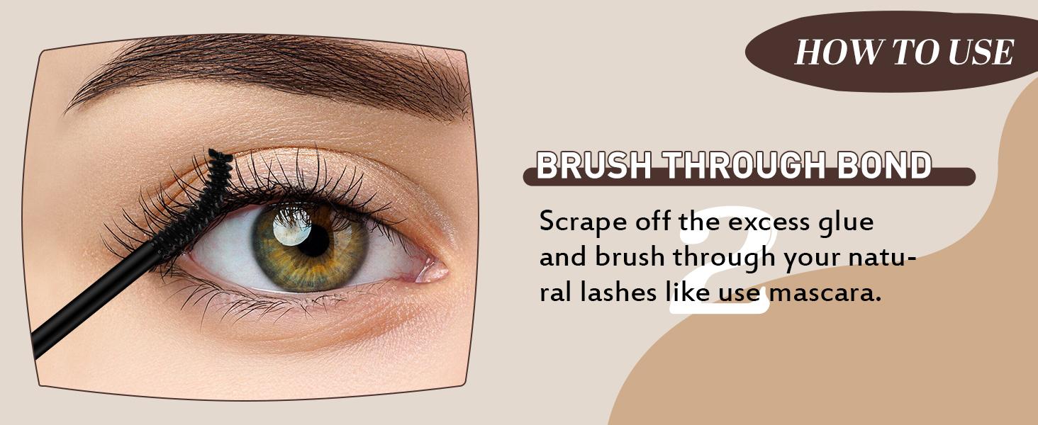 2 in 1 Lash Bond&Seal l JMS&JMS Waterproof Black Eyelash Glue,Survive Showers Swims,Stronghold,Quick-Drying Easy to Remove&No Residue Long Lasting Sleep-proof,Lock Eye Makeup