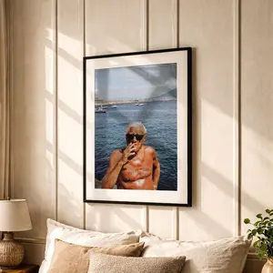 [SALE UP TO 50% + FREE SHIP] Man With Tutto Passa Tattoo Poster, Photography Prints, Italian Print, Luxury Aesthetic Poster, Wall Art Decor, Museum