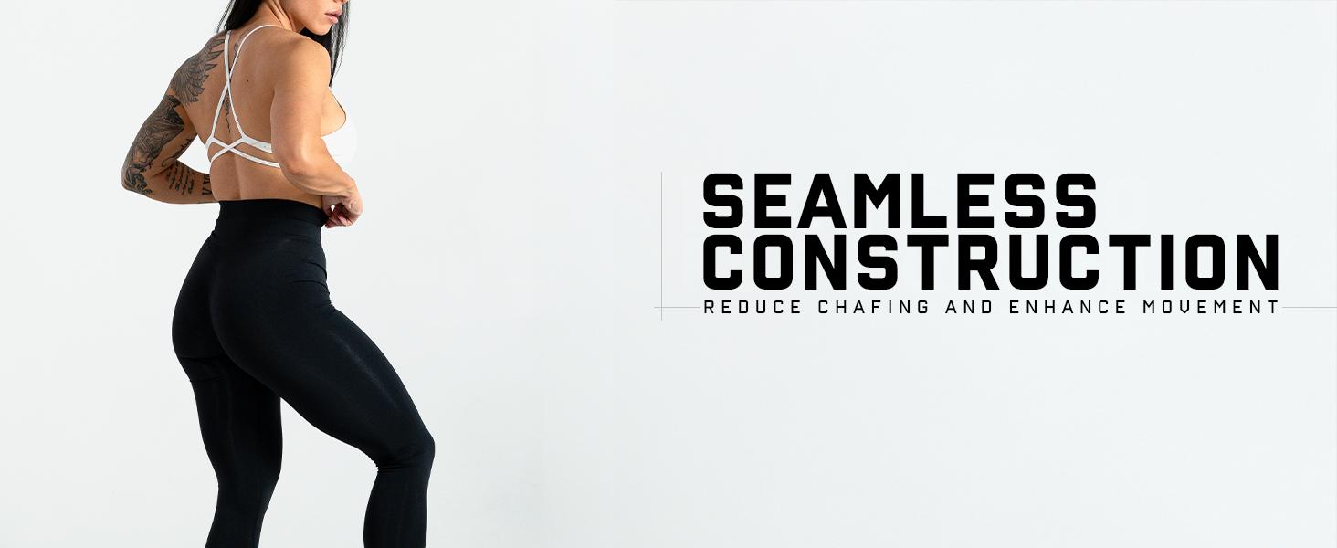 Gymreapers Infinity Seamless Workout Gym Leggings Ultra Comfortable Moisture Wicking Four Way Stretch Fit Back Scrunch Leggings for Women Activewear Skinny Yoga Bottoms High Waist