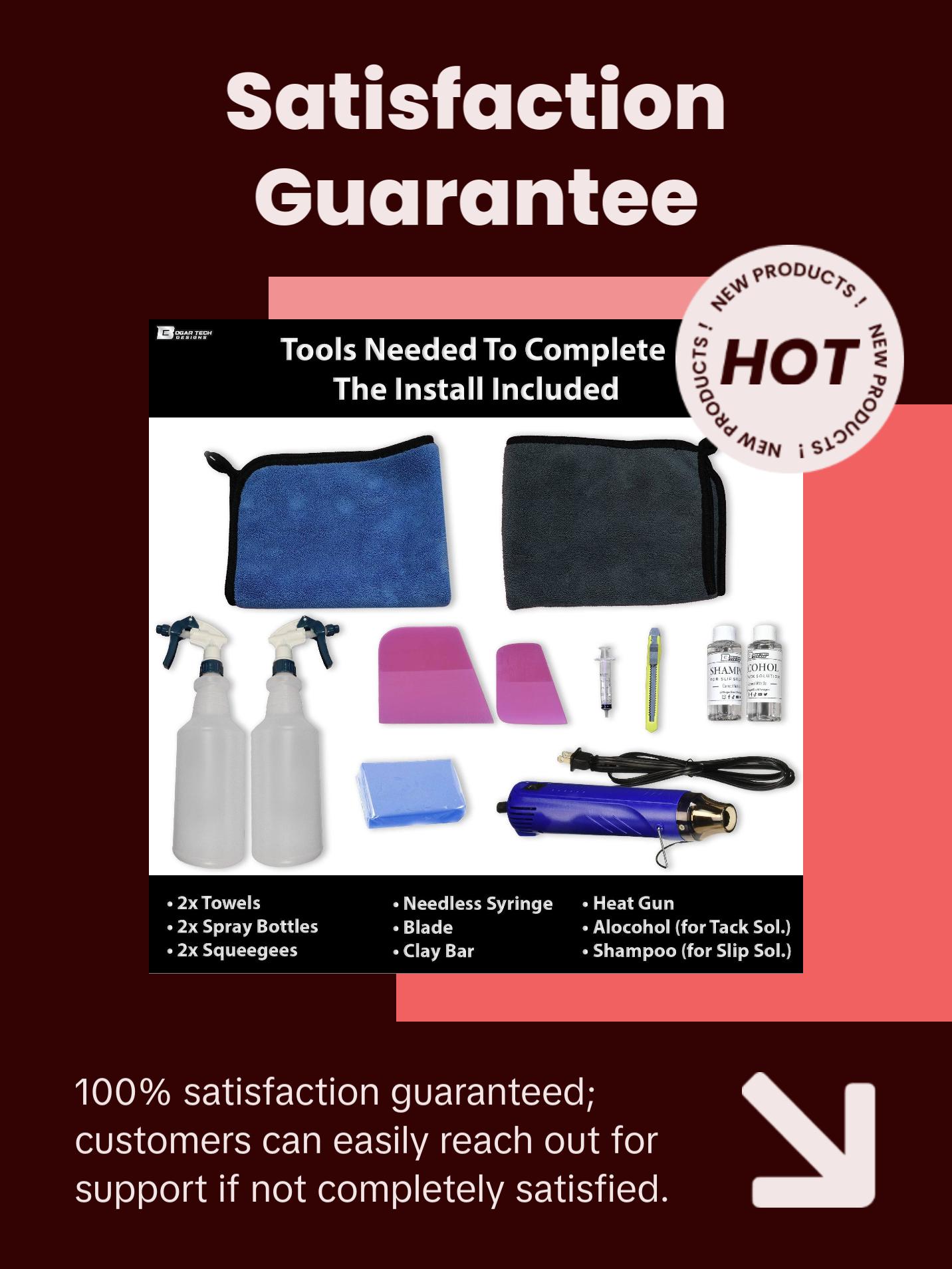 Fits Tesla Model Y 2020-2024 Precut Paint Protection Film Clear Bra PPF Decal Film Kit Cover