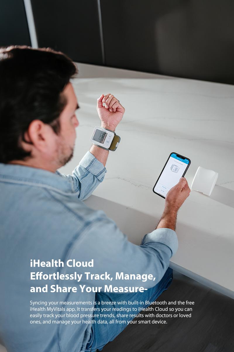 iHealth Push Wrist Blood Pressure Monitor, Digital Bluetooth Blood Pressure Machine with Large Display and Portable Carrying Case Healthcare Kit iHealth Push Wrist Blood Pressure Monitor, Digital Bluetooth Blood Pressure Machine with Large Display and Portable Carrying Case Healthcare Kit