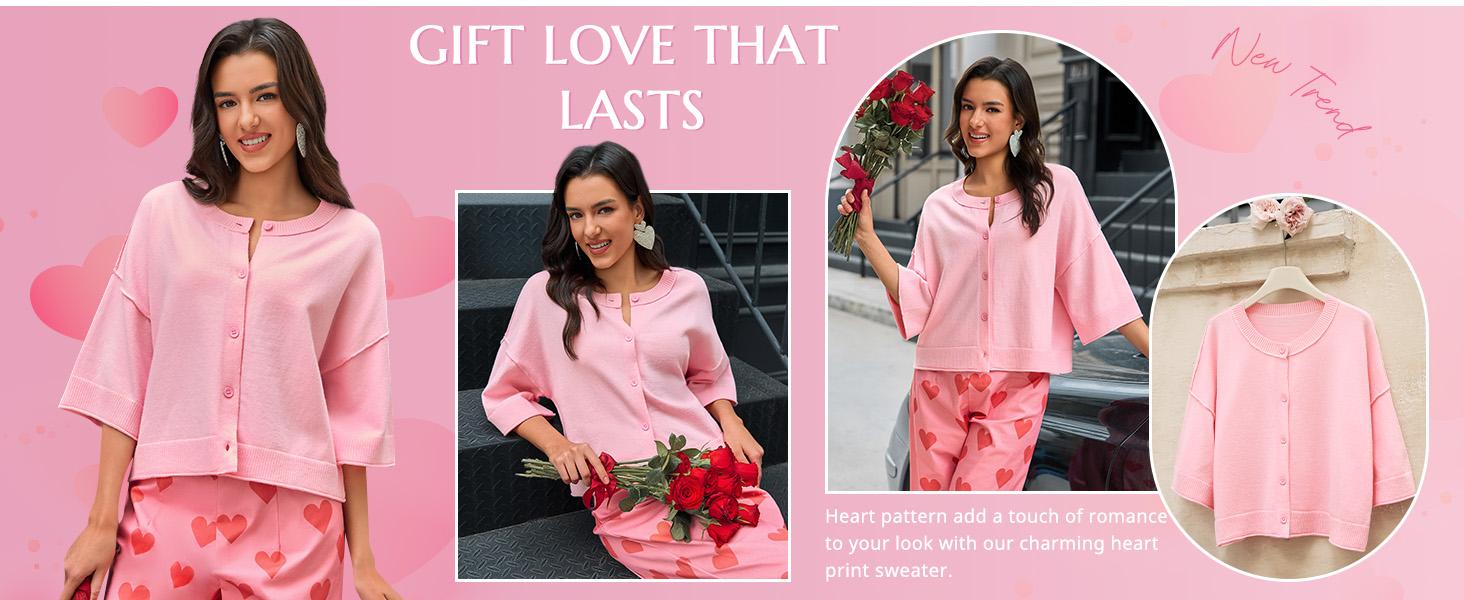 Cicy Bell Women's Half Sleeve Cardigan Sweaters Cropped Button Down Tops Oversized Lightweight Ribbed Knit Summer Outfits Knitted Womenswear Valentine's Day Cicy Bell Women's Half Sleeve Cardigan Sweaters Cropped Button Down Tops Oversized Lightweight Ribbed Knit Summer Outfits Knitted Womenswear Valentine's Day