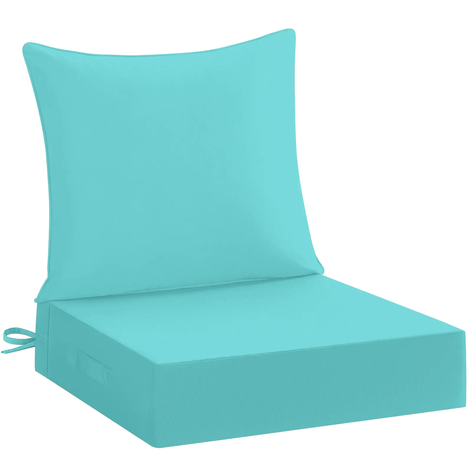 【Back to School】downluxe Outdoor Chair Cushions, Waterproof Fade Resistant Patio Furniture Cushions with Handle & Removable Cover, Deep Seat Outdoor Cushions for Sofa, Couch and Patio Chairs,dorm essentials,home decor,home essentials