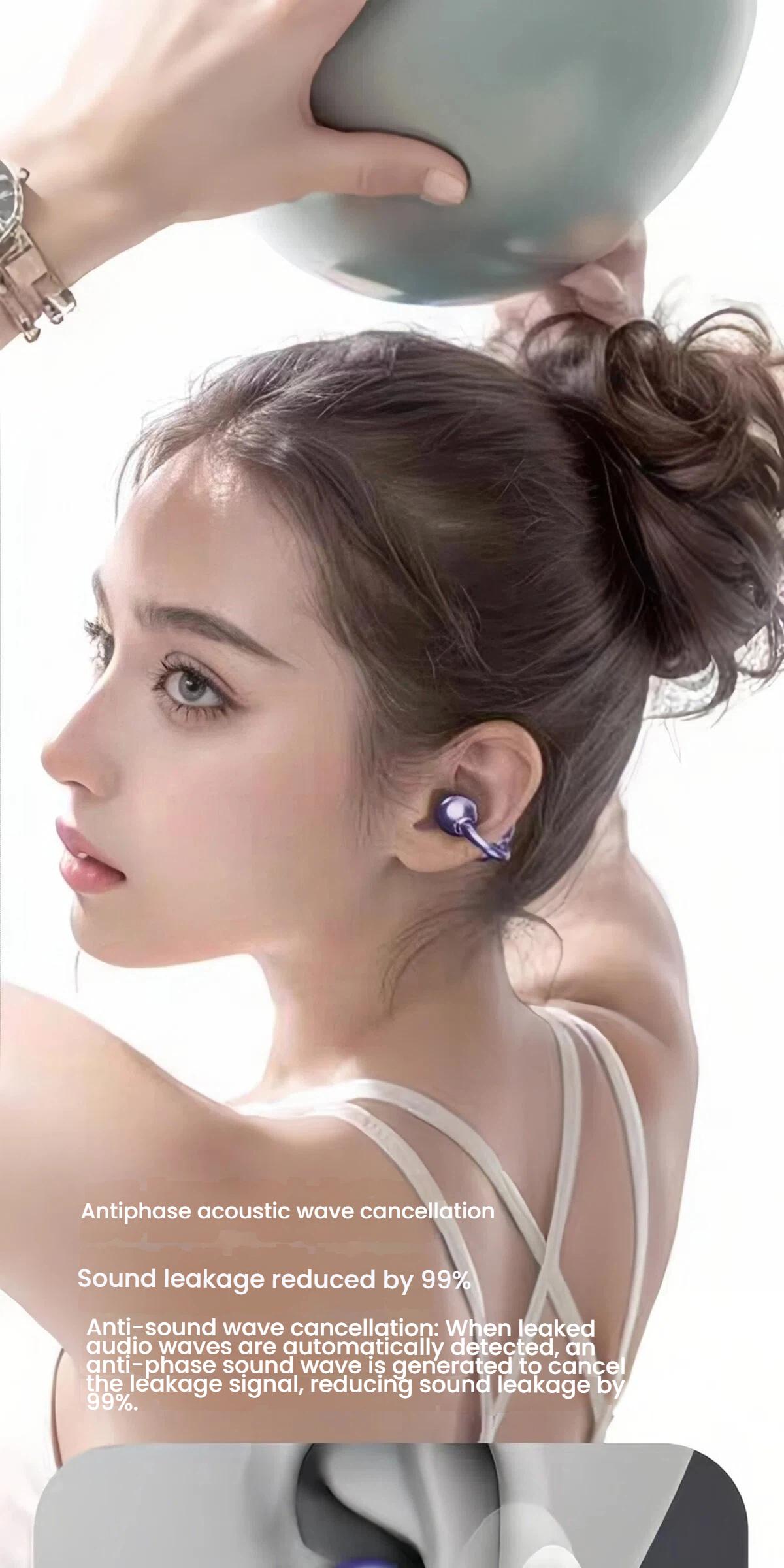 Sparkly Butterfly Ear Cuffs Earbuds - Wireless Bluetooth Open Ear Clip-on Headphones - Coquette Y2K Jewelry Gift