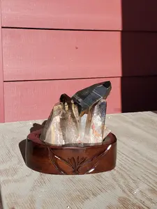 Natural raw Smokey Quartz cluster