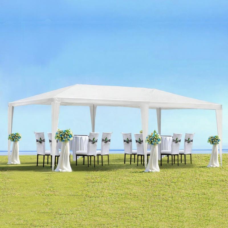 10x30 FT Outdoor Garden Gazebo Wedding Party Tent Canopy Marquee with Waterproof UV-Resistant Top and Rust-Resistant Steel Frame Large Event Shelter for Backyard Ceremonies and Commercial Gatherings