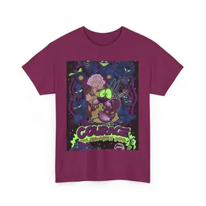 Retro Courage the Cowardly Dog T-Shirt, Nostalgia 2D Print T-Shirt, Cartoon Network Shirt, Gifts for Cartoon Fans #Courage #theCowardlyDog #CartoonNetwork #NostalgiaCore #GraphicTee #StreetwearUS