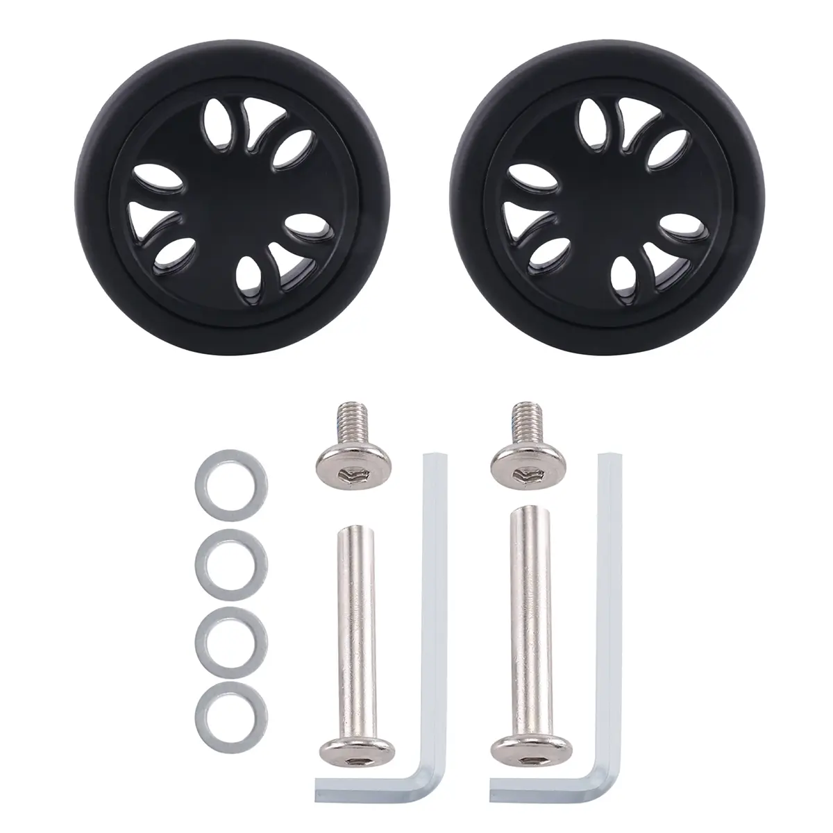 50Mm X15Mm Luggage Wheels Replacement Wear Resistant PU Caster Suitcase Replacement Wheels Luggage Replacement Wheels Durable