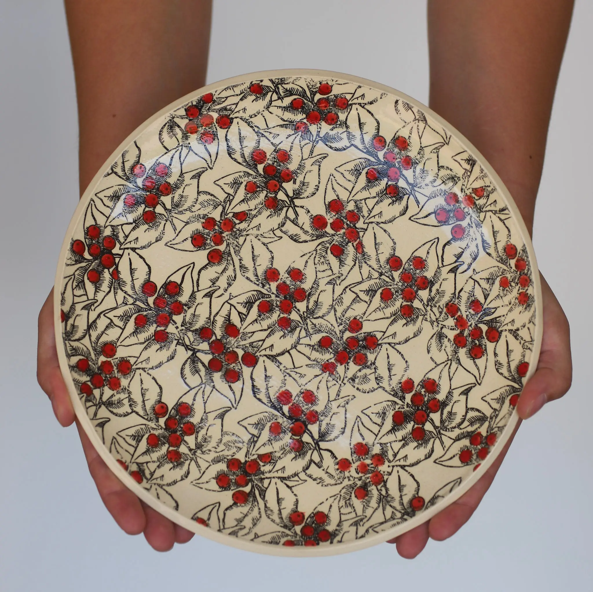 Ceramic Large Christmas Dinner Plate