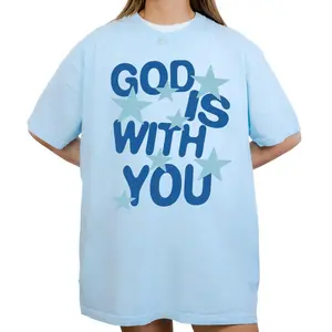 God Is With You Tee, God Is With You Comfort Colors Tee