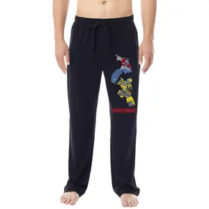 Transformers Men's Optimus Prime Bumblebee Sleep Lounge Pajama Pants For Adults