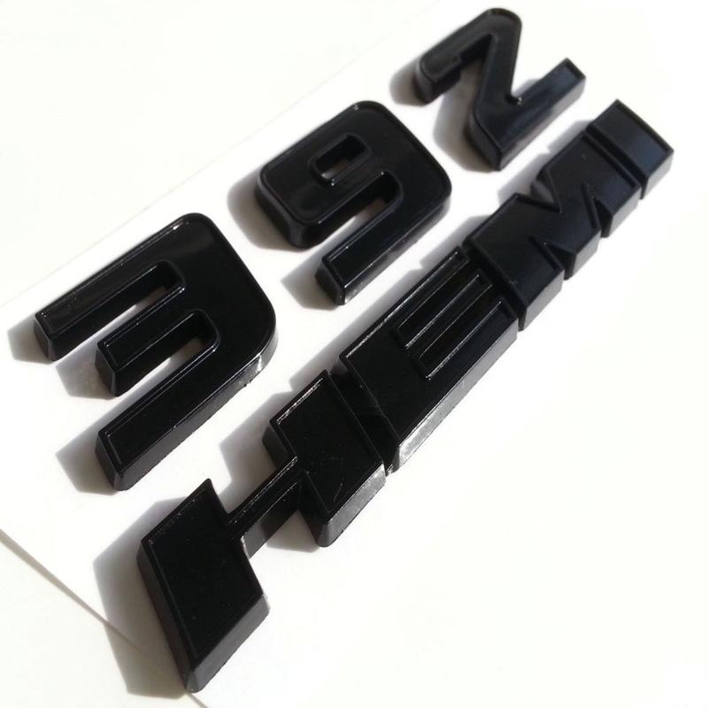 392 Side Emblem Badge Set Fits Dodge Challenger Charger Replacement (Black/Red) 2-Pack