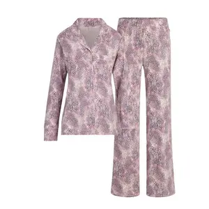 SKIMS Long Sleeve Pajama Set - Bloom Mini Multi Animal