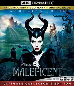 Maleficent  [4K ULTRA HD BLU-RAY MOVIE] With Blu-Ray, 4K Mastering, Ac-3/Dolby Digital, Dolby, Dubbed, Subtitled, 2 Pack