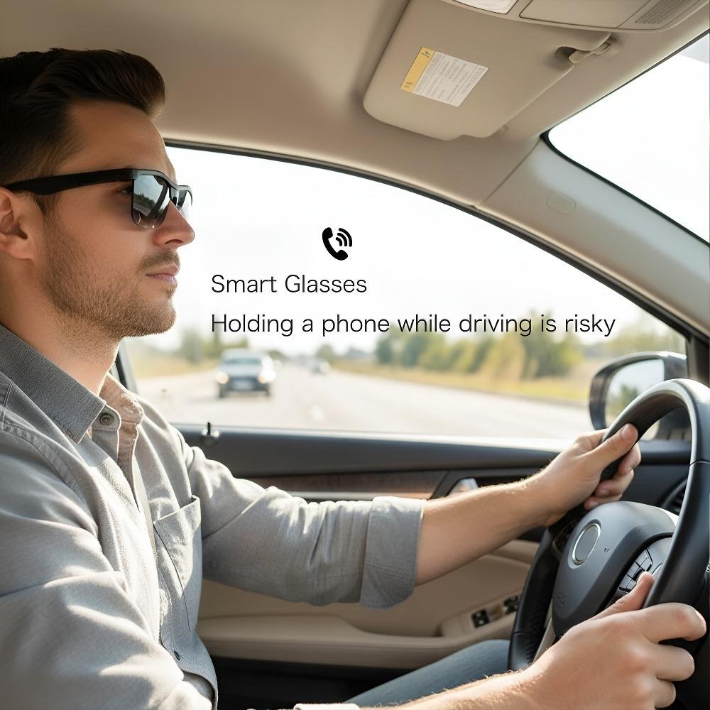 Smart Glasses,Wireless Headphone SmartGlasses for Listening To Music &Calling,Bluetooth-Compatible Creative SportsSmart Glasses Wearable Wireless Earphone Smart Glasses Multifunctional Translation
