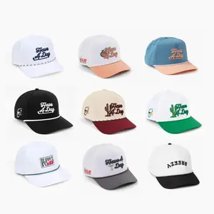 Breezy Golf Have A Day Limited Edition Summer Rope Hat - WM Phoenix Open Collab | Cotton Blend Adjustable Snapback Cactus-Inspired Embroidery