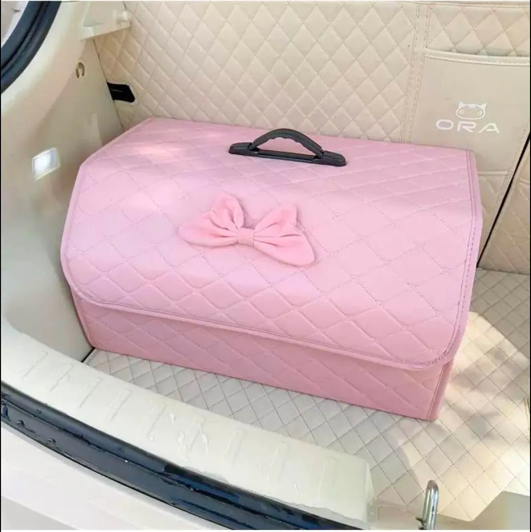 Bow Quilted Trunk Box Bow Quilted Trunk Box
