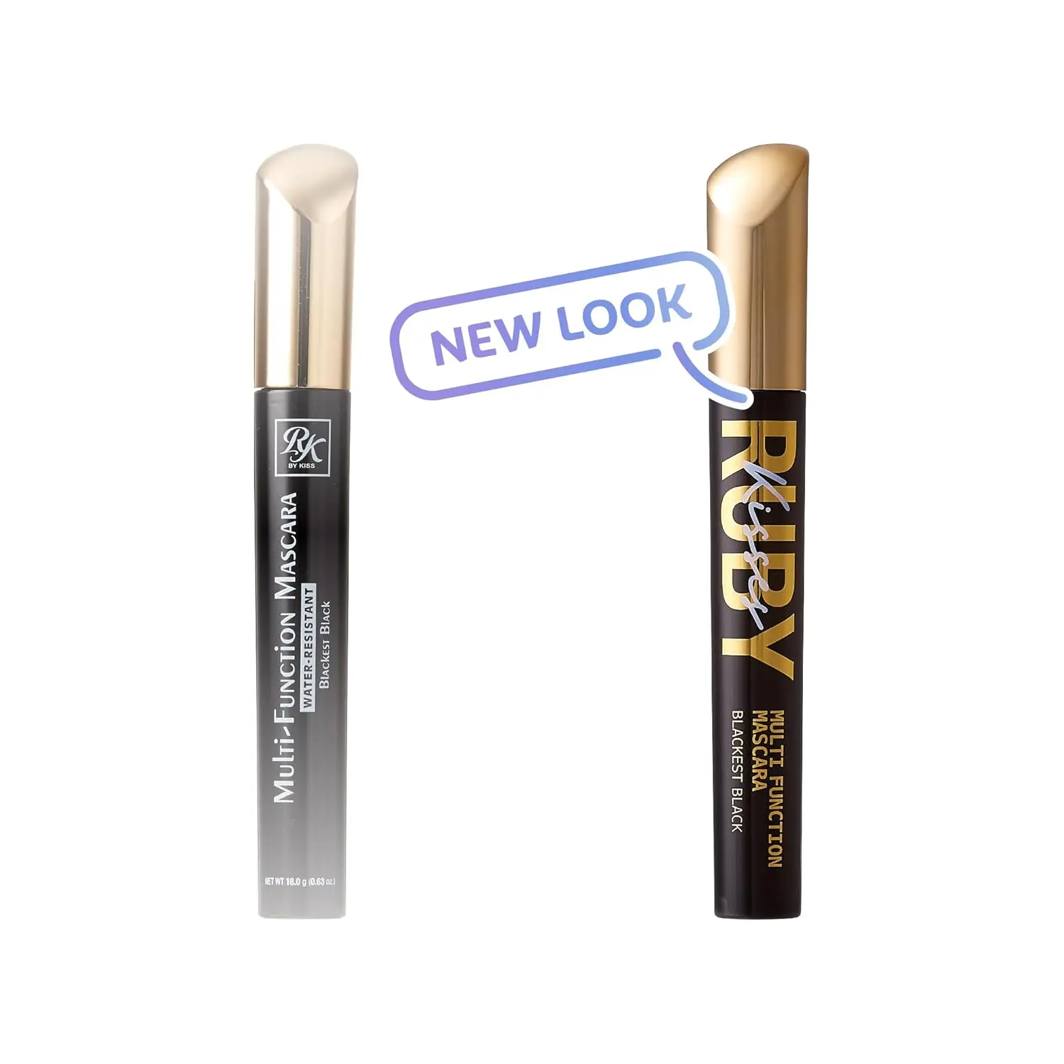 Ruby Kisses Multi-Function Tube Mascara, Voluminous Thickening Cosmetic with Lengthening, Volume-Defining & Nourishing Formula for Full, Healthy Lashes