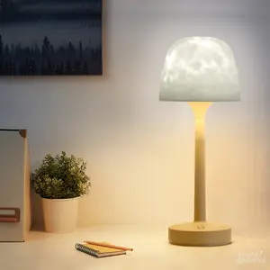 Aurora/Ocean Wave/Water Ripple Desk Lamp 16-Color Ambient Table Lamp with Control, Relaxation &Romantic Night Ambience,Suitable for Bedroom, Living Room, Study, Home,Perfect Gift for Holidays, Birthdays & Events! Bedroom lighting