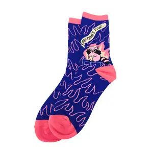 Everything’s Fine Dumpster Fire Raccoon Socks - Silly Socker