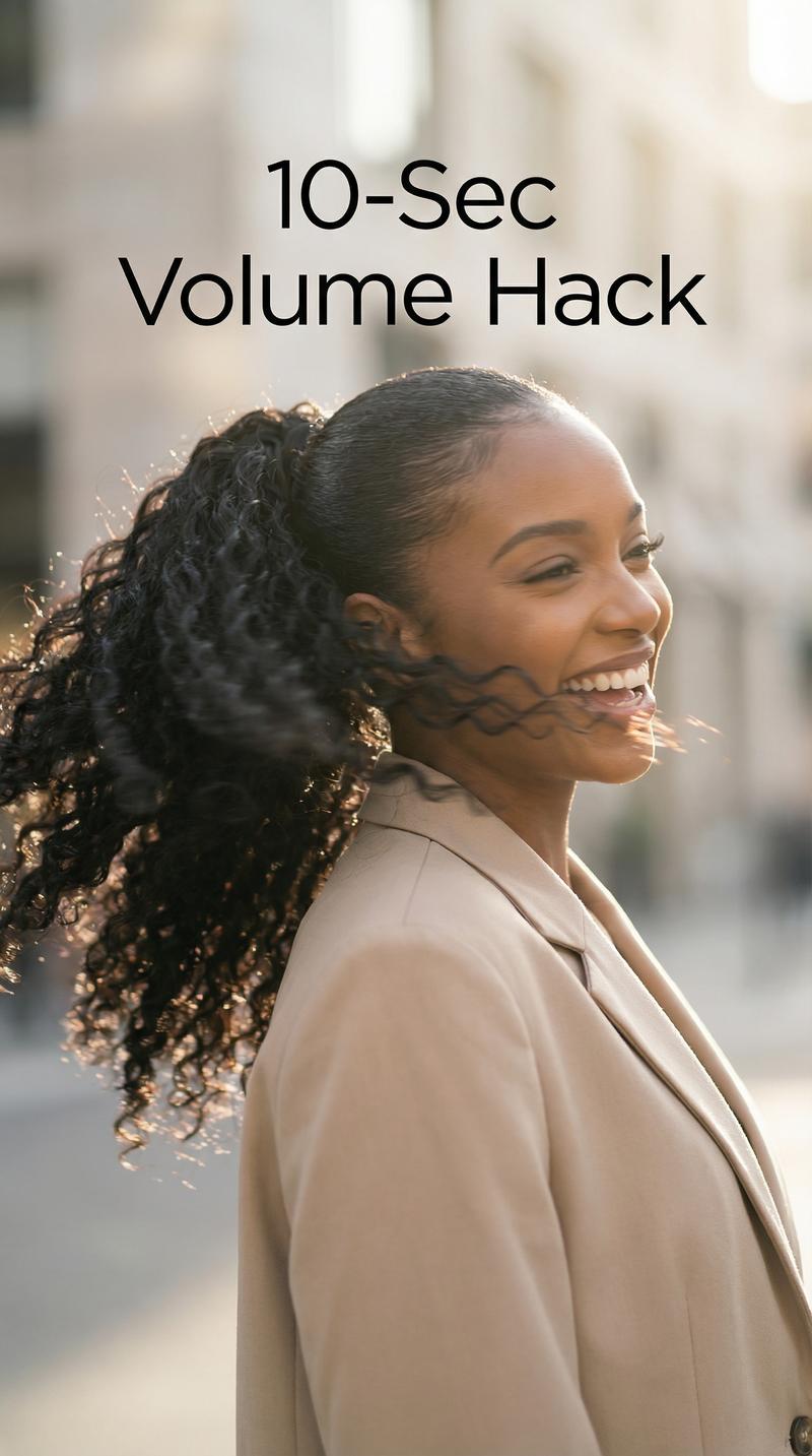 BGMgirl Water Wave High-Density 10-Sec Ponytail Protective Hairstyle Draw-string Ponytail Hair Extensions Ponytail 100% Human Hair