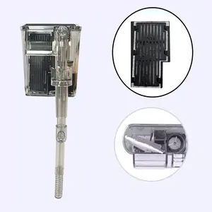 Mini Wall-Mounted Waterfall Pump for Aquarium Oil Skimmer & Rotating Surface Inlet Water Purification & Circulation Quiet Low Power Compact Stylish Made for Small Tanks