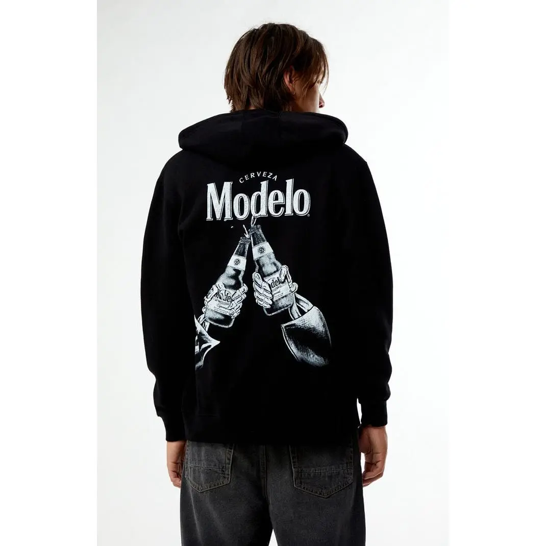 Modelo Men's Salud Full Zip Dia De Los Muertos Hoodie