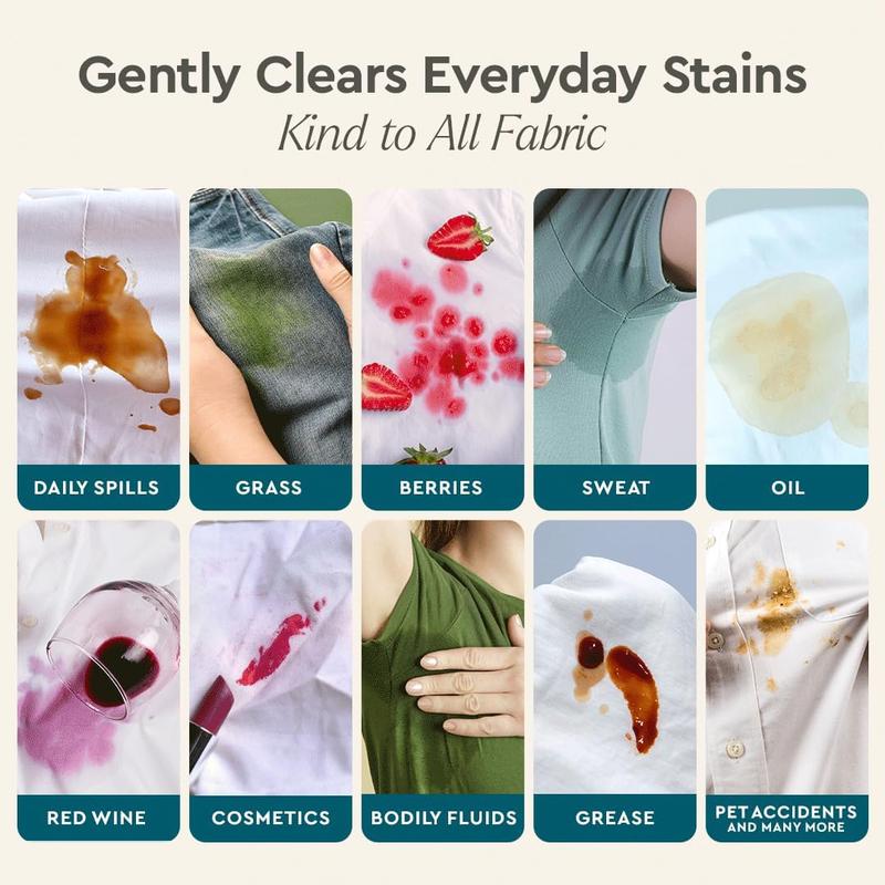 Puracy Stain Remover Spray Free & Clear 4 fl oz - Safe for Clothes & All Kinds of Cloth - 125+ Uses - Non Aerosol Liquid - Cleaning, Laundry, Fabric Cleaner