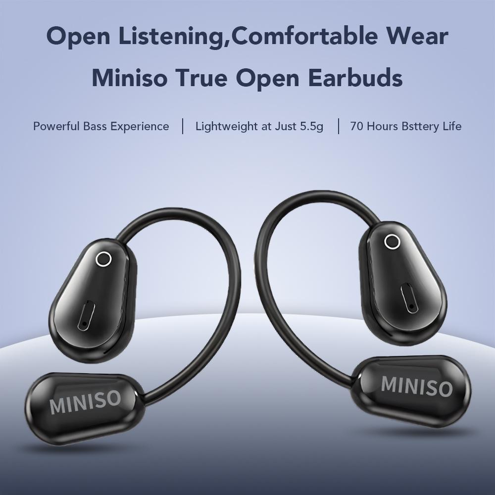 MINISO M97 Bluetooth Earbuds,Wireless Earphones,OWS Open Ear Earbuds,Bluetooth 5.4 Earphones,Clear Calls ,Touch Control.
