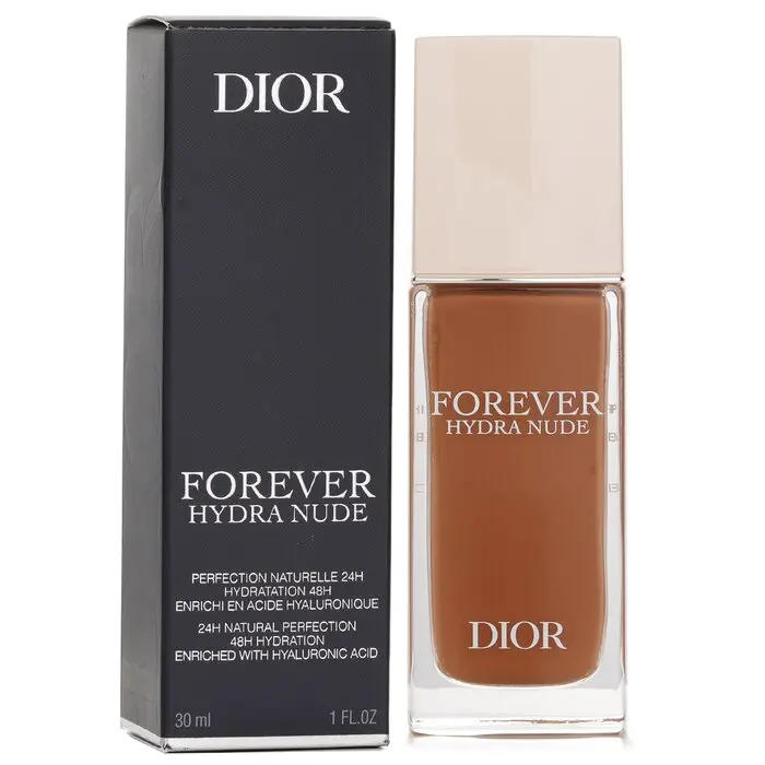 Christian Dior Forever Hydra Nude Cosmetic Foundation Fluid - Hydrating, Hyaluronic Acid-Infused, Moisturizing, Radiant Coverage Formula - #5N, Radiance, Makeup, Flower