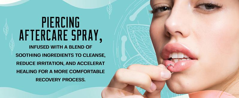 Base Laboratory Piercing Aftercare Spray - Saline Spray for Piercings For Piercing & Keloid Bump Removal for Ears, Bell Wound Healing