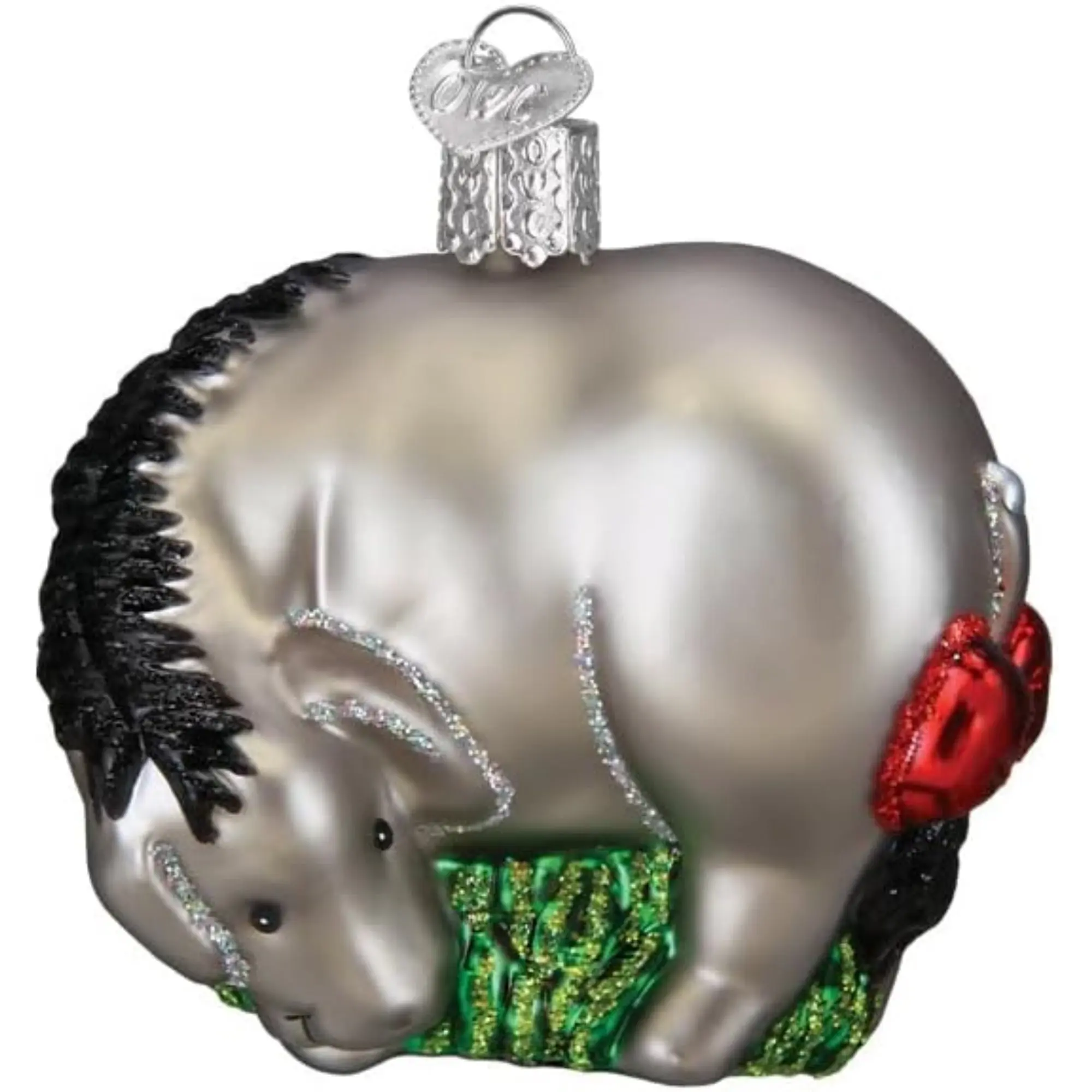 Old World Christmas Blown Glass Ornament for Christmas Tree, Eeyore (with OWC Gift Box)