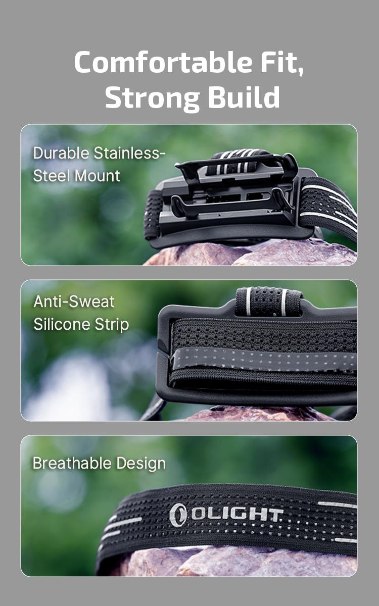 OLIGHT Perun 3 Headlamp 3000 Lumens White Light and Red Light