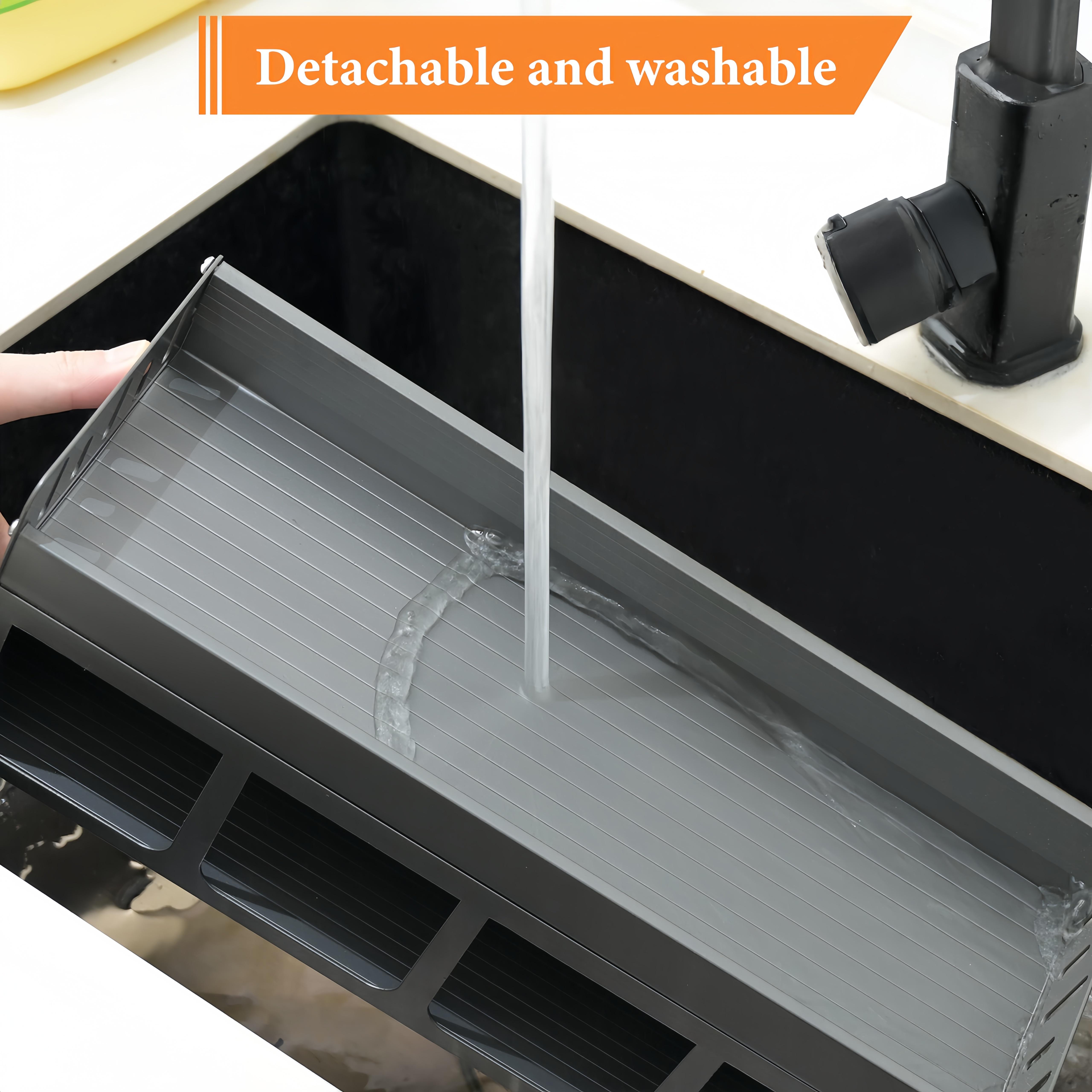 Bepatio Wall-Mounted Storage Spice Rack,Durable Rustproof Multi-Purpose Kitchen Organizer – No-Drill Installation, Includes Transparent Design Containers for Kitchen Organizer