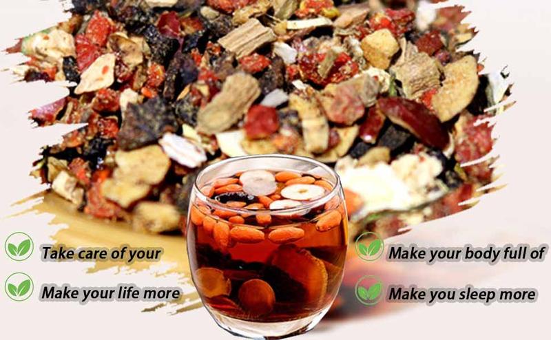 30bags Ginseng-Infused Eight Treasure Tea, Kidney Tea Formula Ginseng eight Treasure Teas for Women & Men, Nnatural Ingredients Sweet Taste and Aroma150g（5g*30pcs)