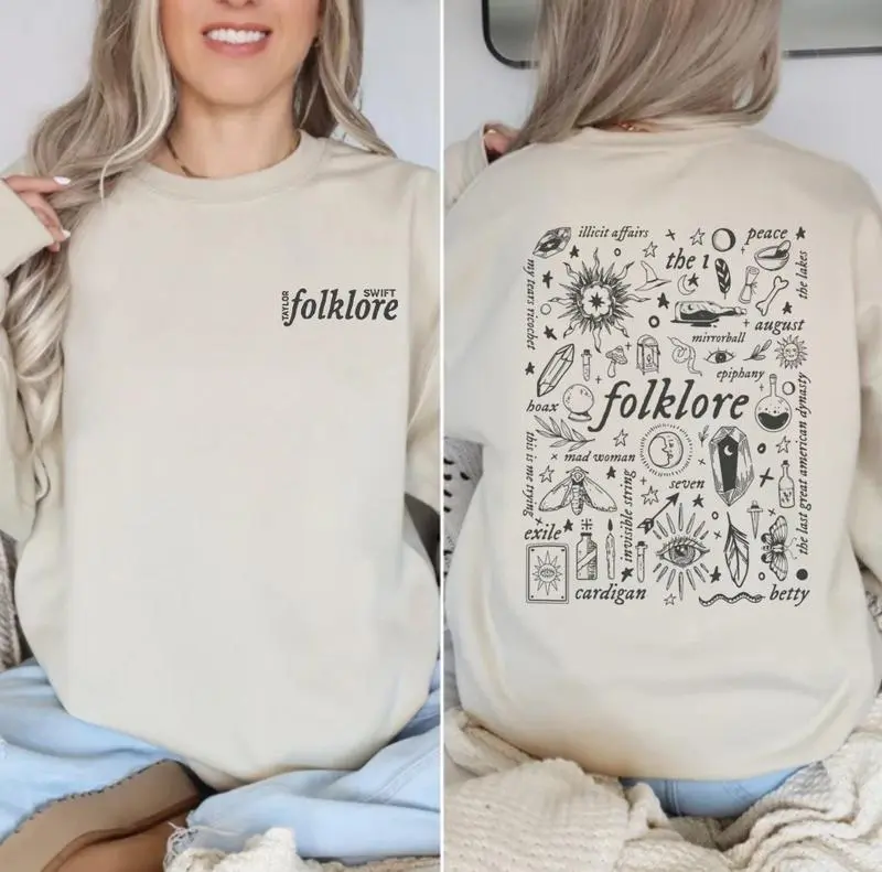 TS Folklore Sweatshirt Folklore Sweater Hoodie Comfort Colors mp5aohtx for Your Style Needs