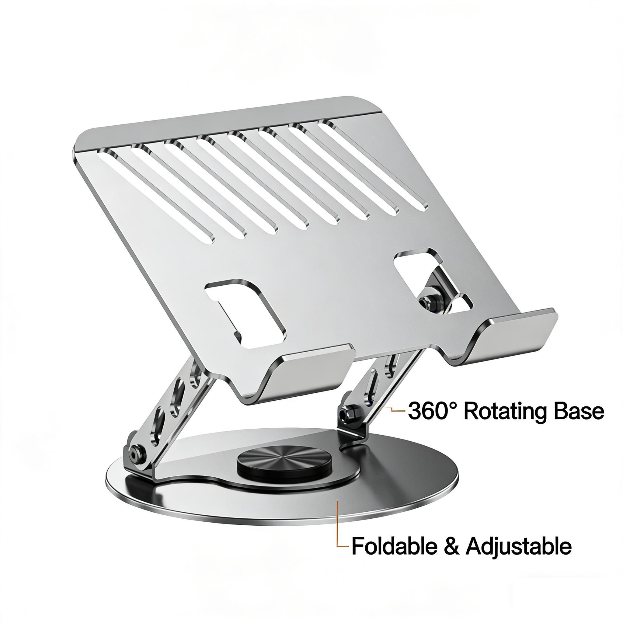 360° Rotatable Tablet Stand Adjustable Foldable Desktop Notebook Stand Holder for 10-17 Inch Laptop Tablet(Large)