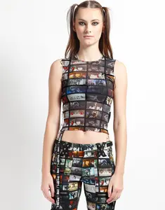 Women's TRIPP NYC x DEATH NOTE Screen S/L Mesh Tank Top