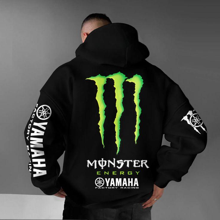 Black and Pink Multicolor Monster Energy Claw Streetwear Racing Crossover Hoodie, Motocross Streetwear, Unisex Casual Pullover, Fullsize S-5XL, Gifts For Men, Lover Car
