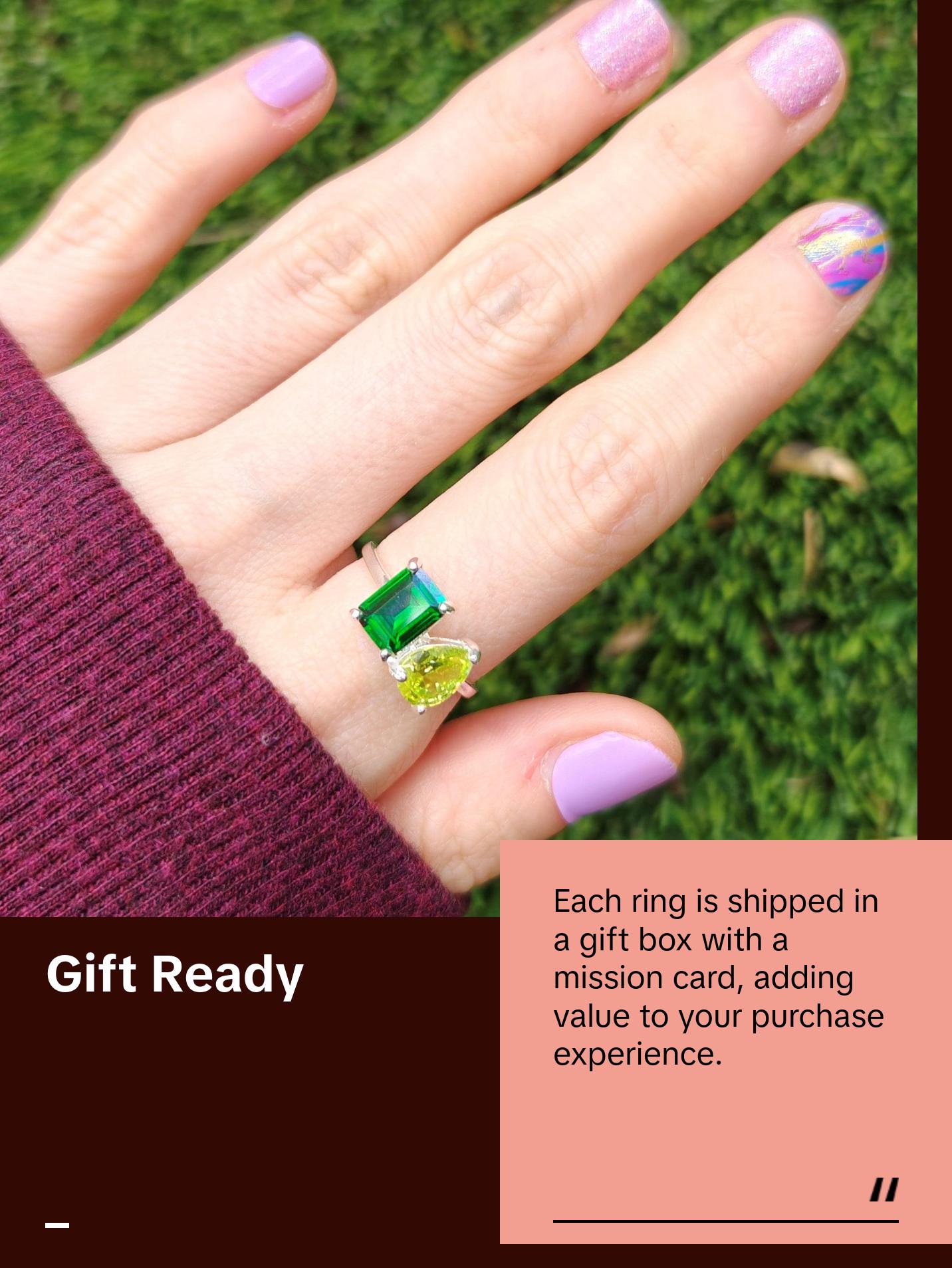 The Aurora - Custom Toi et Moi Ring - JSL