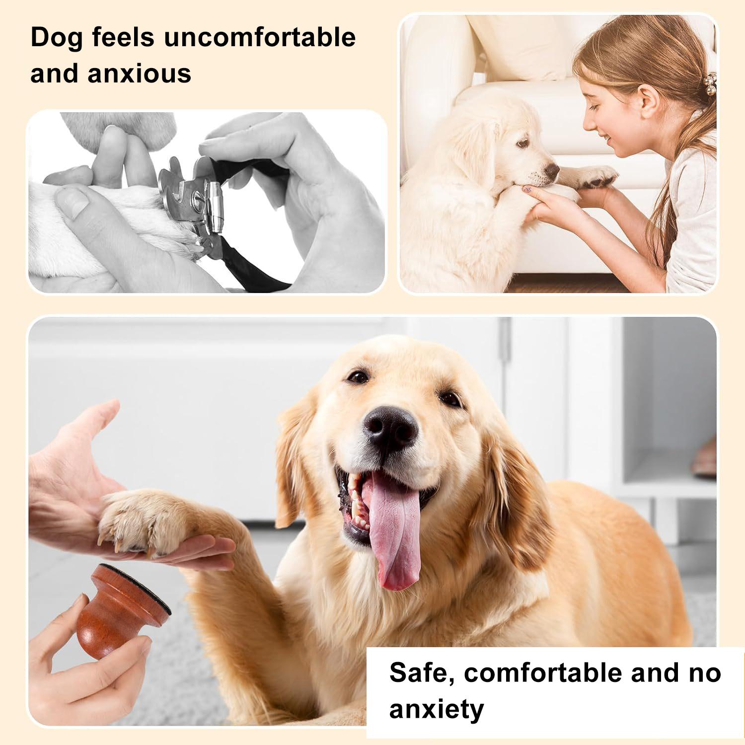 Dog Nail File with 3Pcs Replaceable Sandpaper, Dog Scratch Pad for Nails Stress-Free Nail Filing for Dogs Mini Nail Scratch Board for Dog