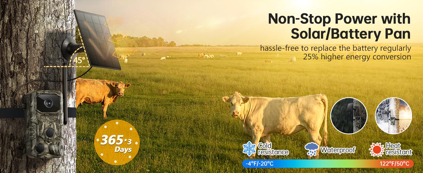 4G Remote Hunting Camera with GPS, 1.6K HD Night Vision, 0.1s Ultra-Fast Trigger, Clear Night Imaging, IP67 Waterproof, Built-in GPS Tracking, Suitable for Wildlife Monitoring / Hunting / Farm Security. Survival Kit