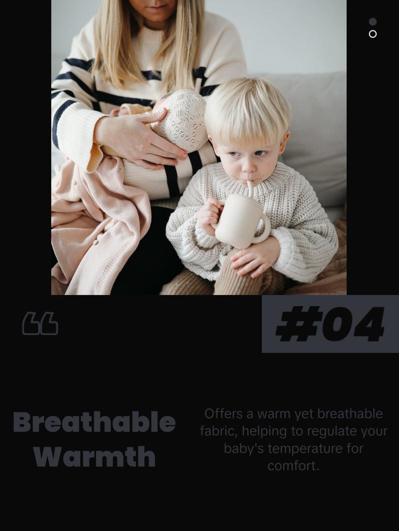 Knitted Textured Dots Baby Blanket