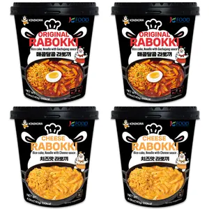 Original 🌶️ + Cheese 🧀 Rabokki Variety Pack – 4 Cups