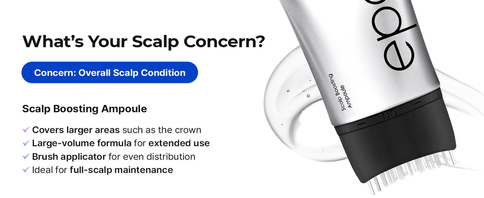 EPAIS Scalp Boosting Ampoule Jumbo Size 5.07 fl oz with Comb Brush Applicator for Reduced Hair Loss & Shedding Daily Haircare Enhances Growth